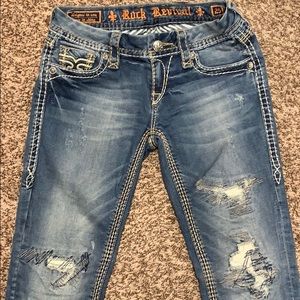 Rock Revival Crop Jeans Size 25